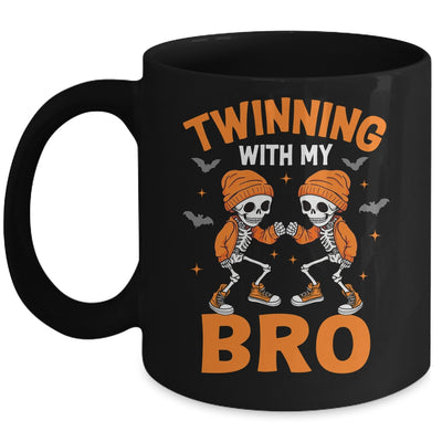 Twin Boys Twinning Halloween Best Friend Matching Skeleton Mug | siriusteestore
