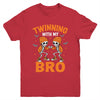 Twin Boys Twinning Halloween Best Friend Matching Skeleton Youth Shirt | siriusteestore