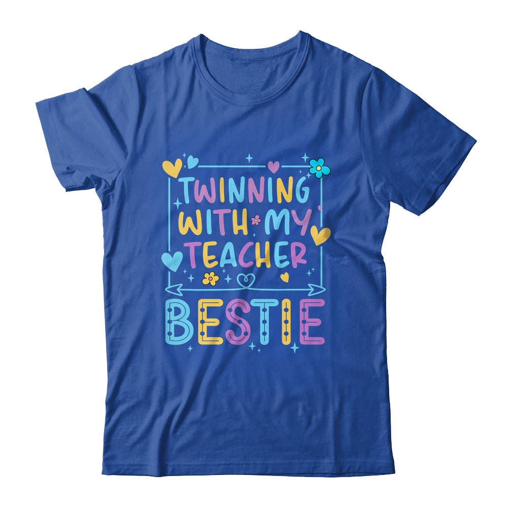 Twin Day Friends Teacher Twinning With My Bestie Matching Shirt & Tank Top | siriusteestore
