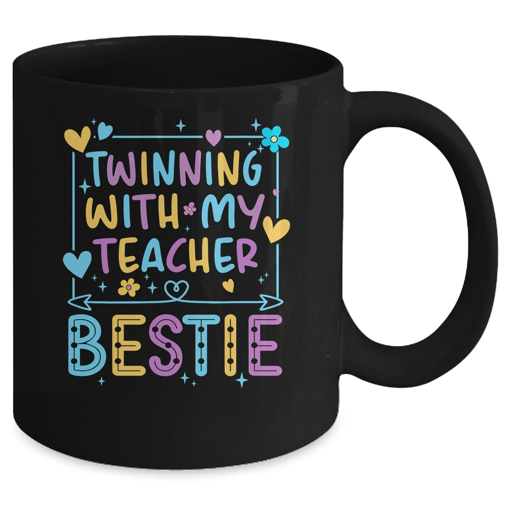 Twin Day Friends Teacher Twinning With My Bestie Matching Mug | siriusteestore