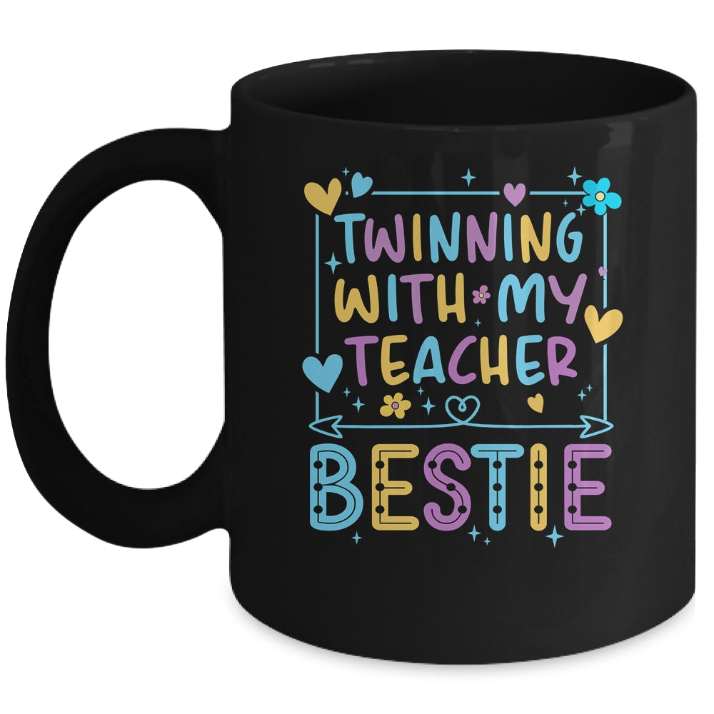 Twin Day Friends Teacher Twinning With My Bestie Matching Mug | siriusteestore