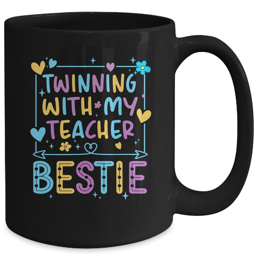 Twin Day Friends Teacher Twinning With My Bestie Matching Mug | siriusteestore