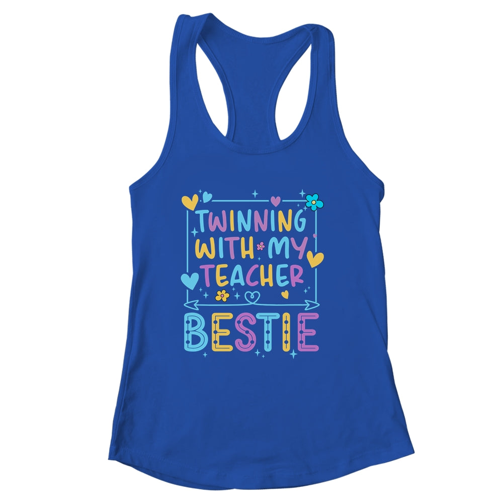 Twin Day Friends Teacher Twinning With My Bestie Matching Shirt & Tank Top | siriusteestore