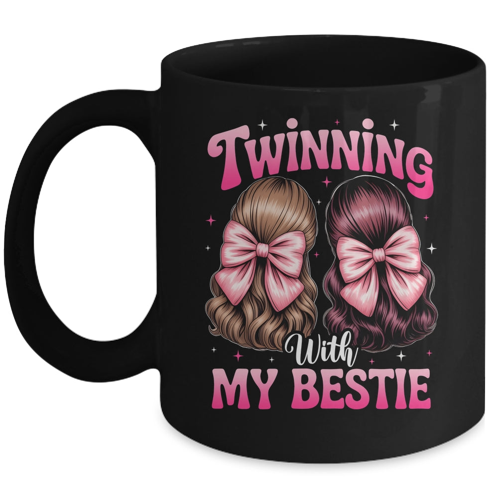 Twinning With My Bestie Coquette Twins Friends Twin Matching Mug | siriusteestore