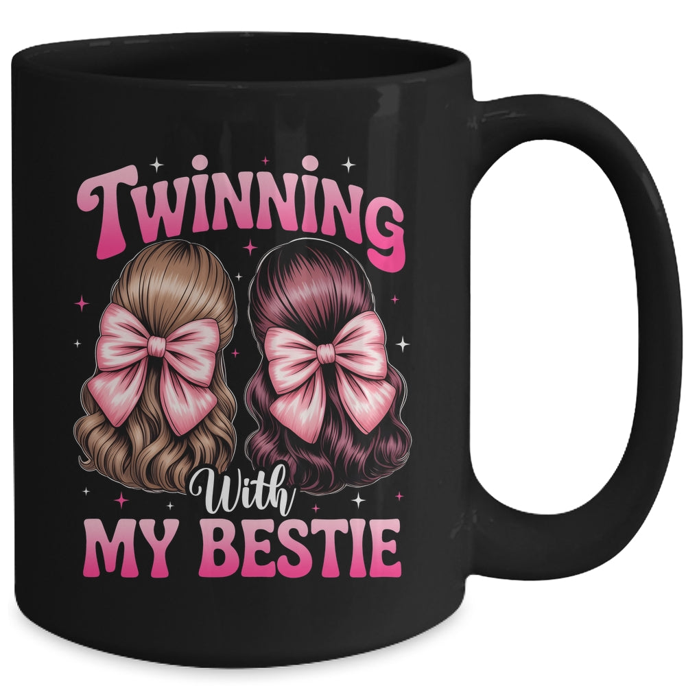 Twinning With My Bestie Coquette Twins Friends Twin Matching Mug | siriusteestore