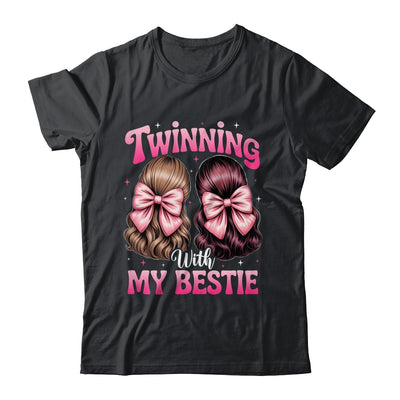 Twinning With My Bestie Coquette Twins Friends Twin Matching Shirt & Tank Top | siriusteestore