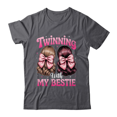 Twinning With My Bestie Coquette Twins Friends Twin Matching Shirt & Tank Top | siriusteestore