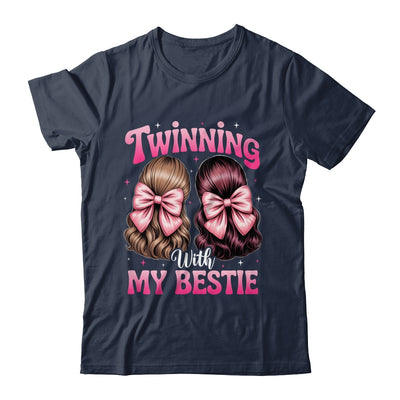 Twinning With My Bestie Coquette Twins Friends Twin Matching Shirt & Tank Top | siriusteestore