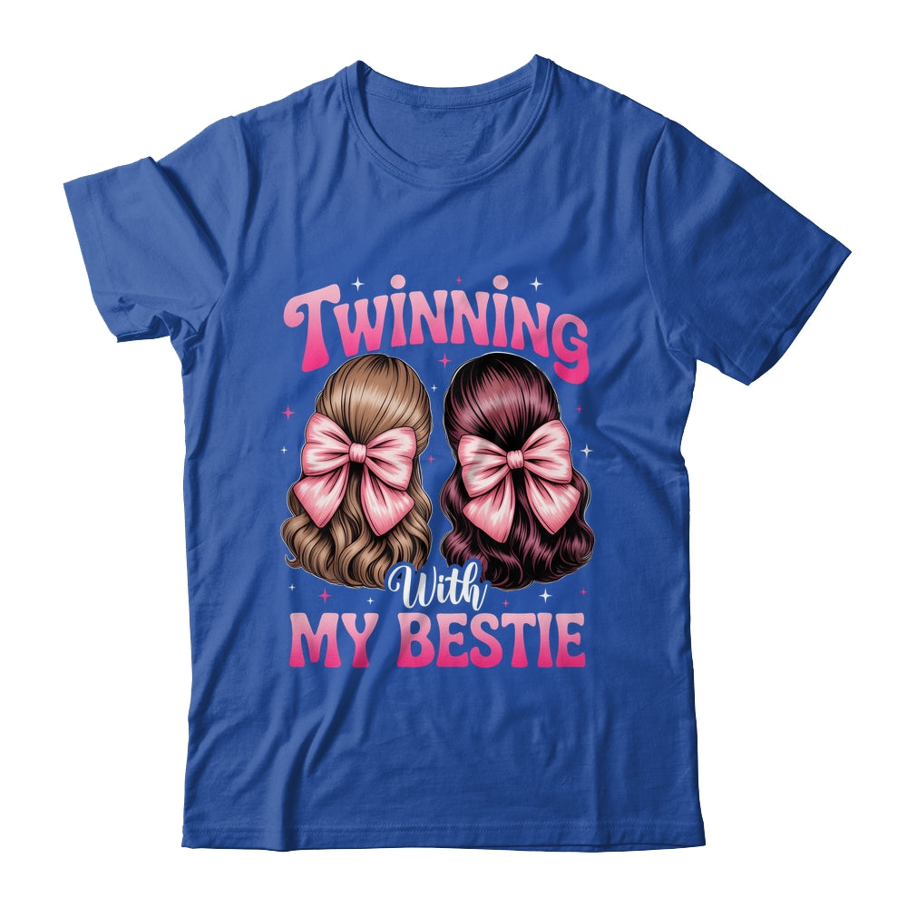 Twinning With My Bestie Coquette Twins Friends Twin Matching Shirt & Tank Top | siriusteestore