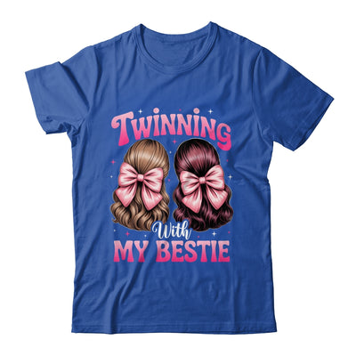 Twinning With My Bestie Coquette Twins Friends Twin Matching Shirt & Tank Top | siriusteestore