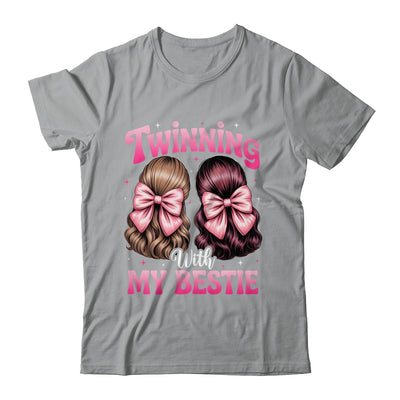 Twinning With My Bestie Coquette Twins Friends Twin Matching Shirt & Tank Top | siriusteestore