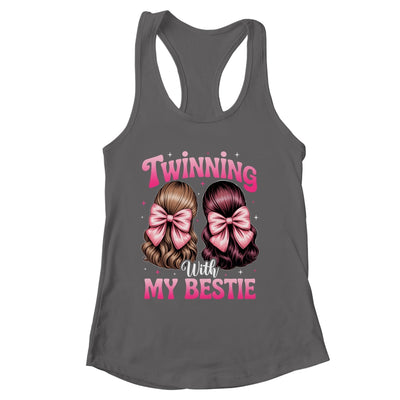 Twinning With My Bestie Coquette Twins Friends Twin Matching Shirt & Tank Top | siriusteestore