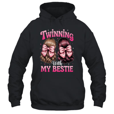 Twinning With My Bestie Coquette Twins Friends Twin Matching Shirt & Tank Top | siriusteestore
