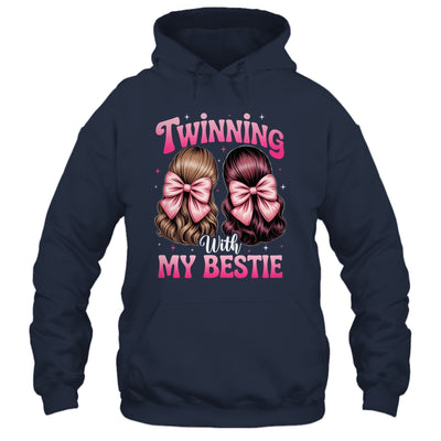 Twinning With My Bestie Coquette Twins Friends Twin Matching Shirt & Tank Top | siriusteestore