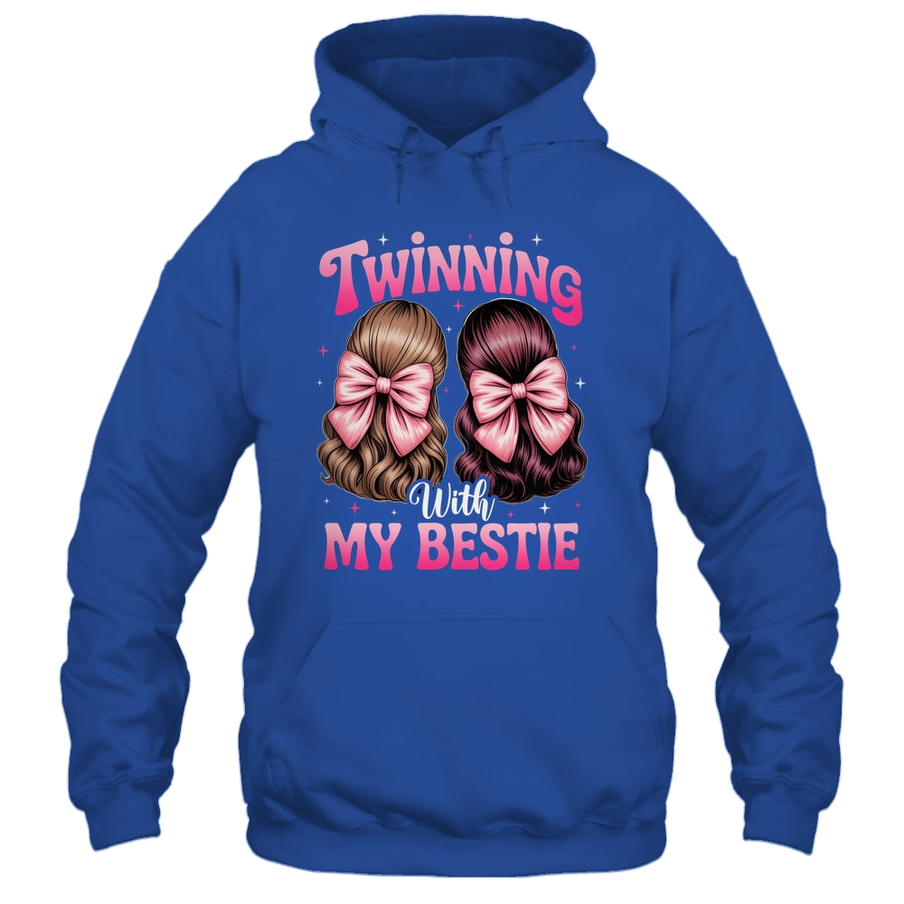 Twinning With My Bestie Coquette Twins Friends Twin Matching Shirt & Tank Top | siriusteestore