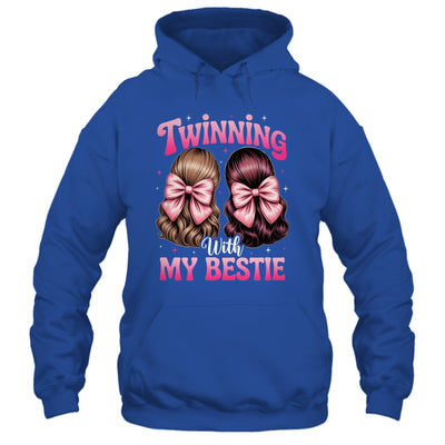 Twinning With My Bestie Coquette Twins Friends Twin Matching Shirt & Tank Top | siriusteestore