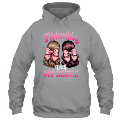 Twinning With My Bestie Coquette Twins Friends Twin Matching Shirt & Tank Top | siriusteestore