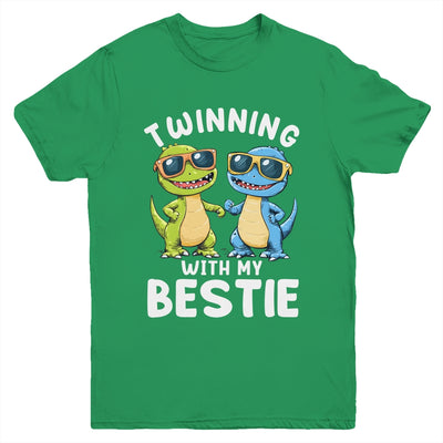 Twinning With My Bestie Friends Spirit Week Boys Dinosaurs Youth Shirt | siriusteestore