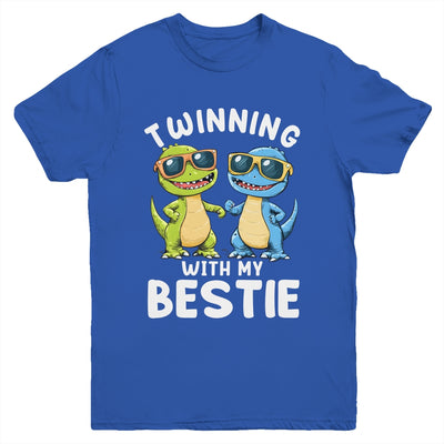 Twinning With My Bestie Friends Spirit Week Boys Dinosaurs Youth Shirt | siriusteestore