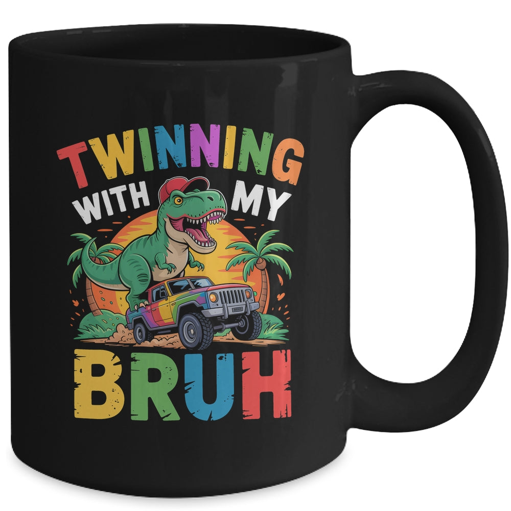 Twinning With My Bestie Kids Boys Funny Twin Day Spirit Week Mug | siriusteestore