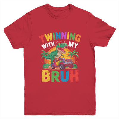 Twinning With My Bestie Kids Boys Funny Twin Day Spirit Week Youth Shirt | siriusteestore