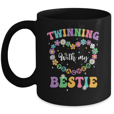 Twinning With My Bestie Matching Teacher Twin Day Friends Mug | siriusteestore
