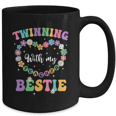 Twinning With My Bestie Matching Teacher Twin Day Friends Mug | siriusteestore
