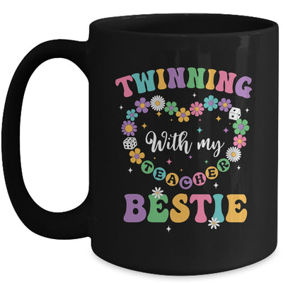 Twinning With My Bestie Matching Teacher Twin Day Friends Mug | siriusteestore