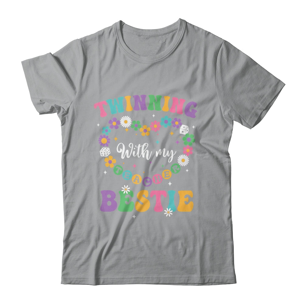 Twinning With My Bestie Matching Teacher Twin Day Friends Shirt & Tank Top | siriusteestore