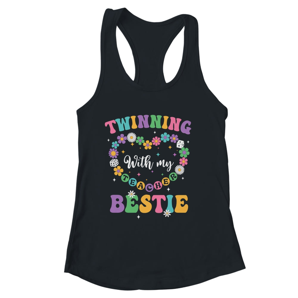 Twinning With My Bestie Matching Teacher Twin Day Friends Shirt & Tank Top | siriusteestore
