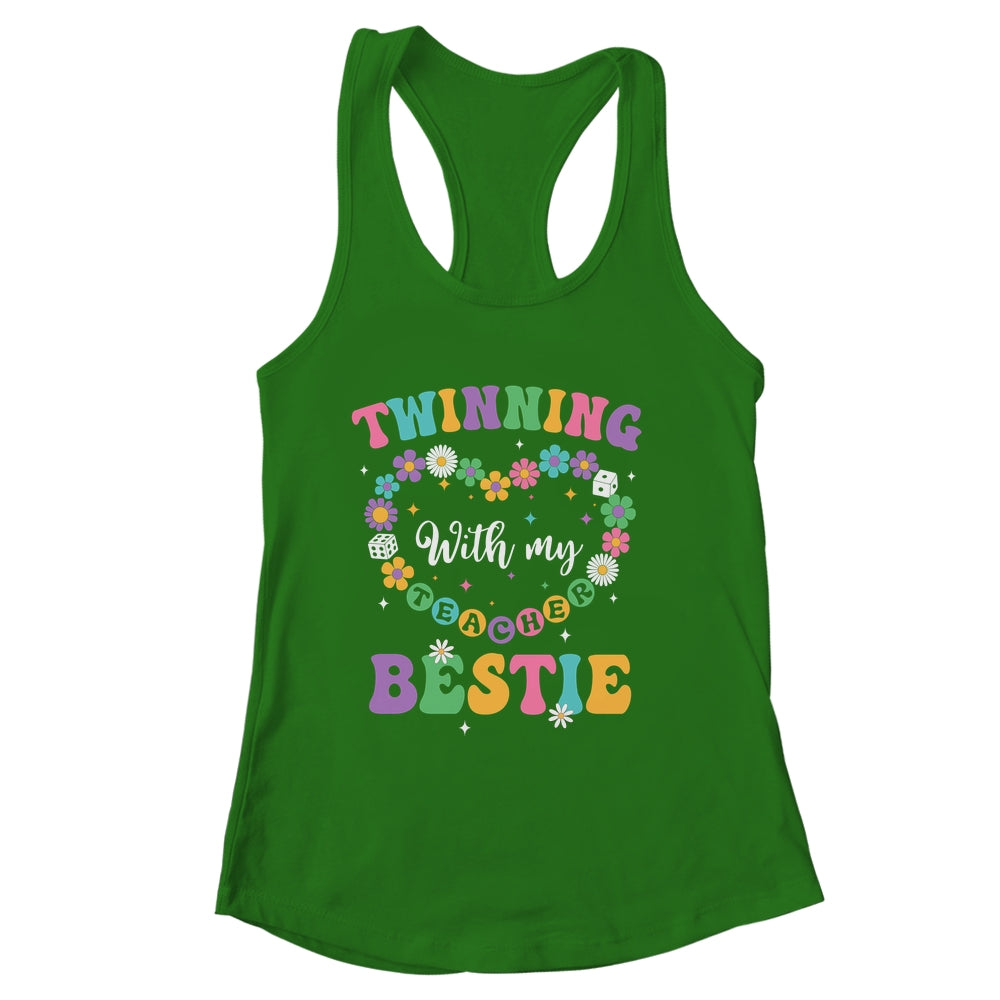 Twinning With My Bestie Matching Teacher Twin Day Friends Shirt & Tank Top | siriusteestore