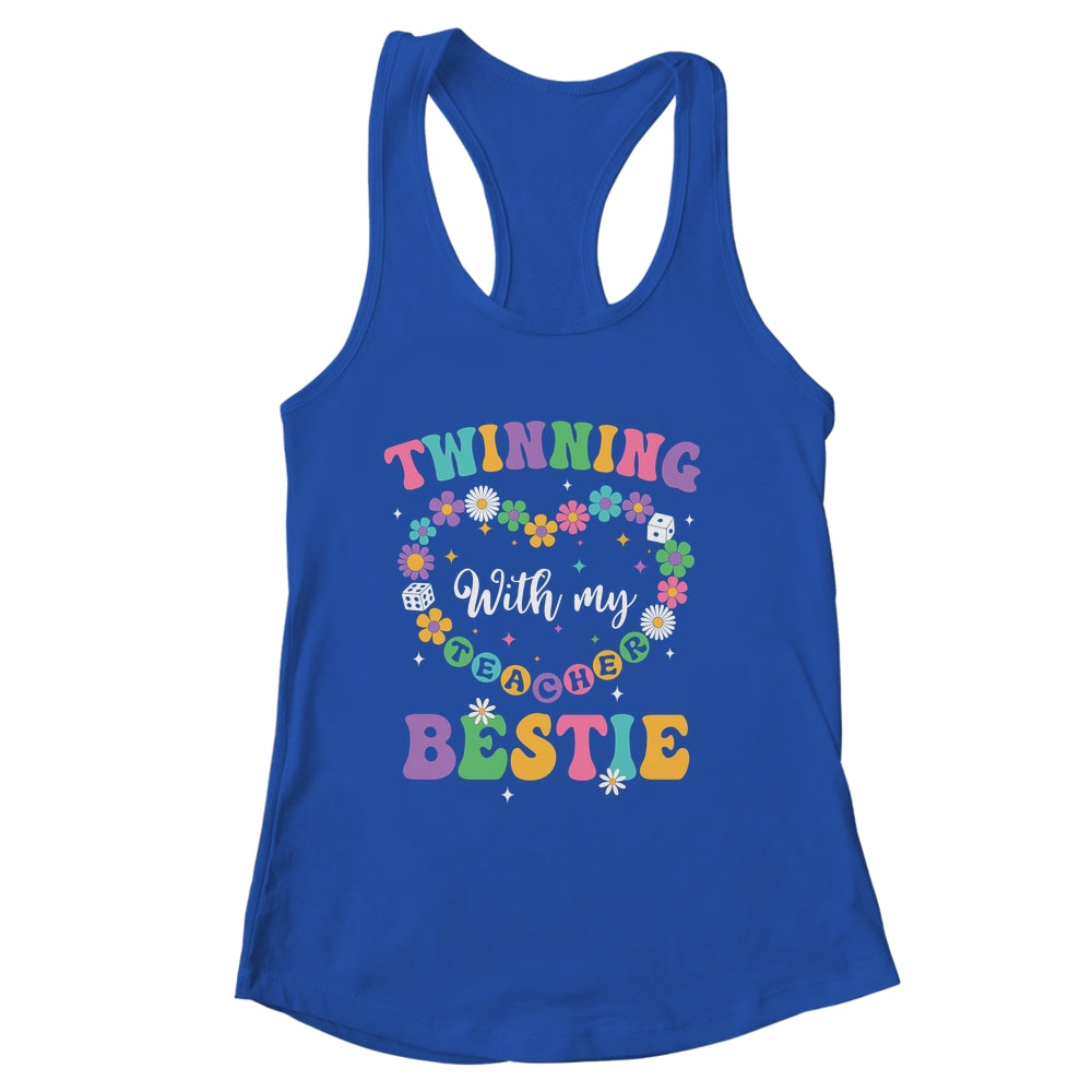 Twinning With My Bestie Matching Teacher Twin Day Friends Shirt & Tank Top | siriusteestore