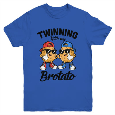 Twinning With My Bro Potato Funny Twin Brothers Best Friend Youth Shirt | siriusteestore