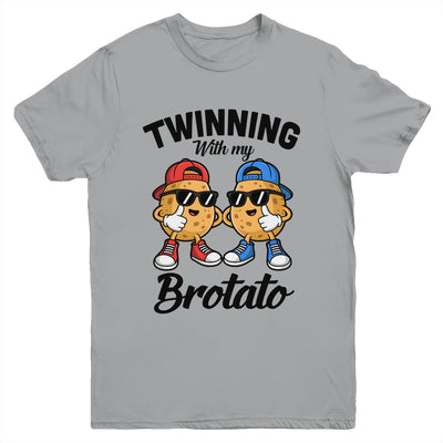 Twinning With My Bro Potato Funny Twin Brothers Best Friend Youth Shirt | siriusteestore