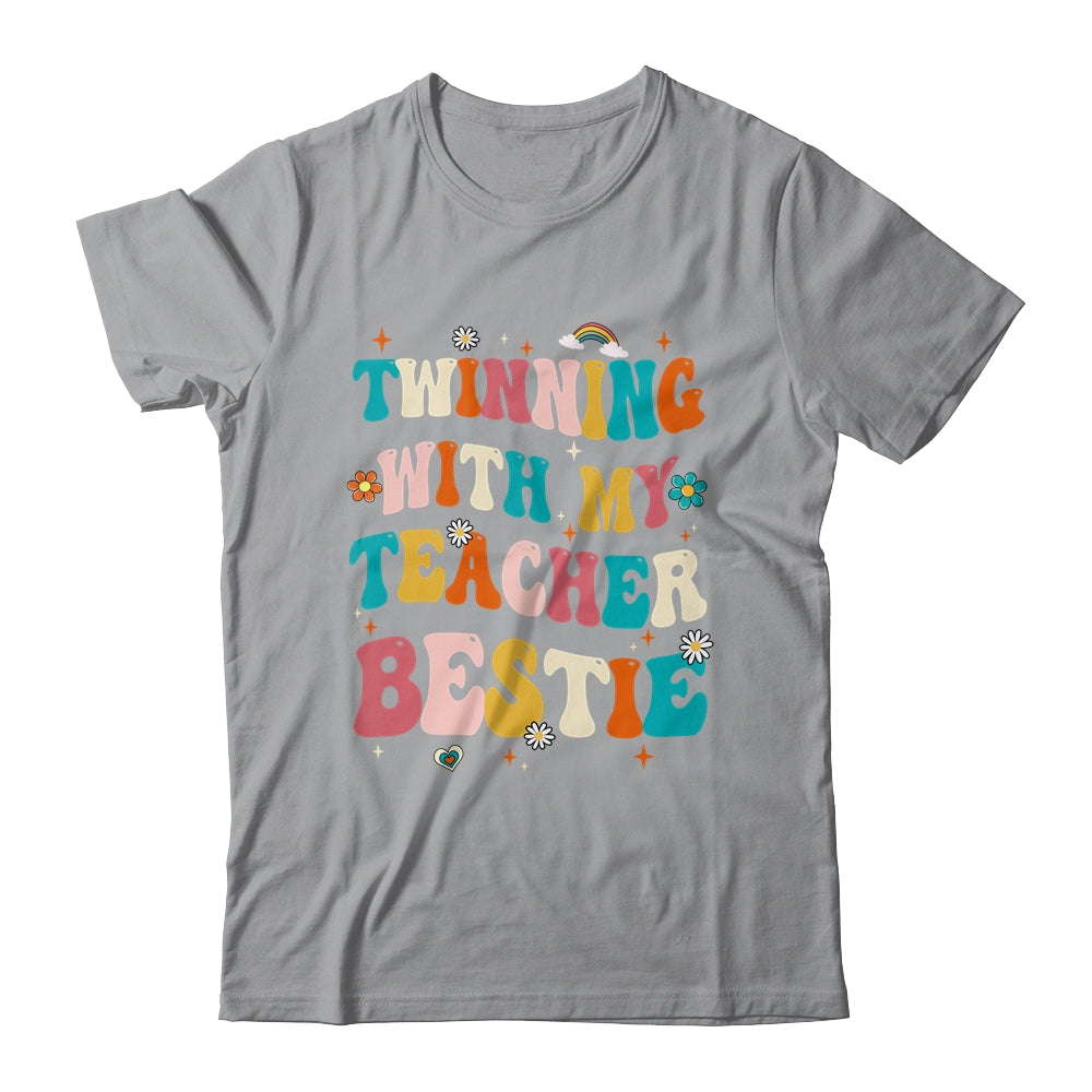 Twinning With My Teacher Bestie Twin Day Matching Teachers Shirt & Tank Top | siriusteestore