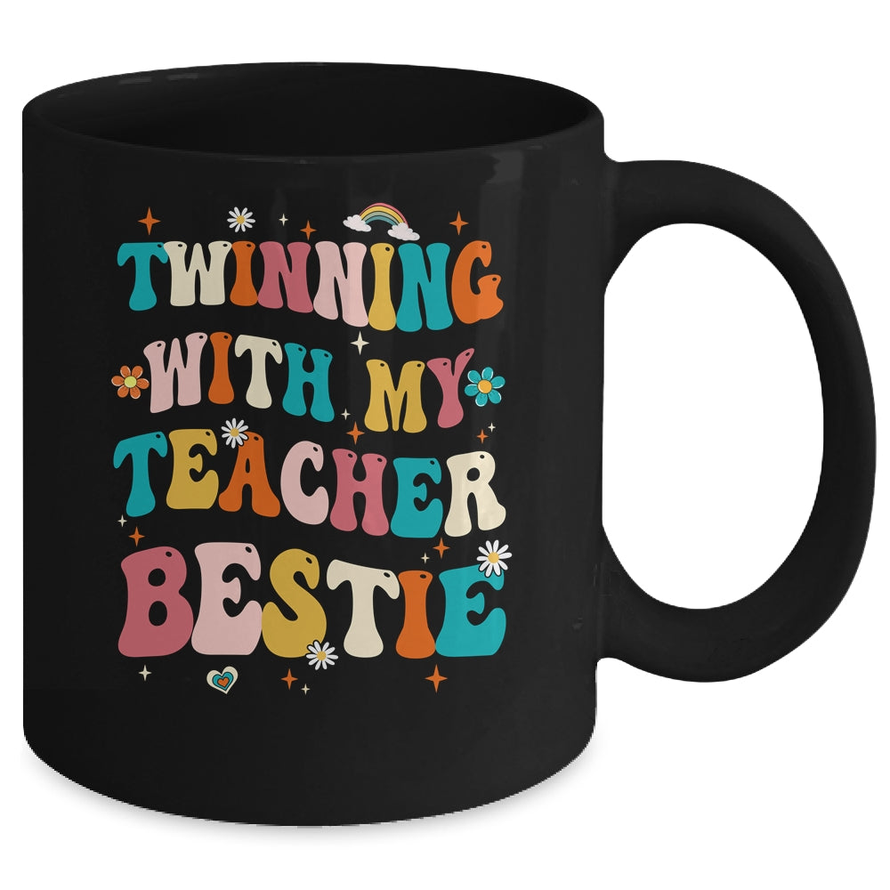 Twinning With My Teacher Bestie Twin Day Matching Teachers Mug | siriusteestore