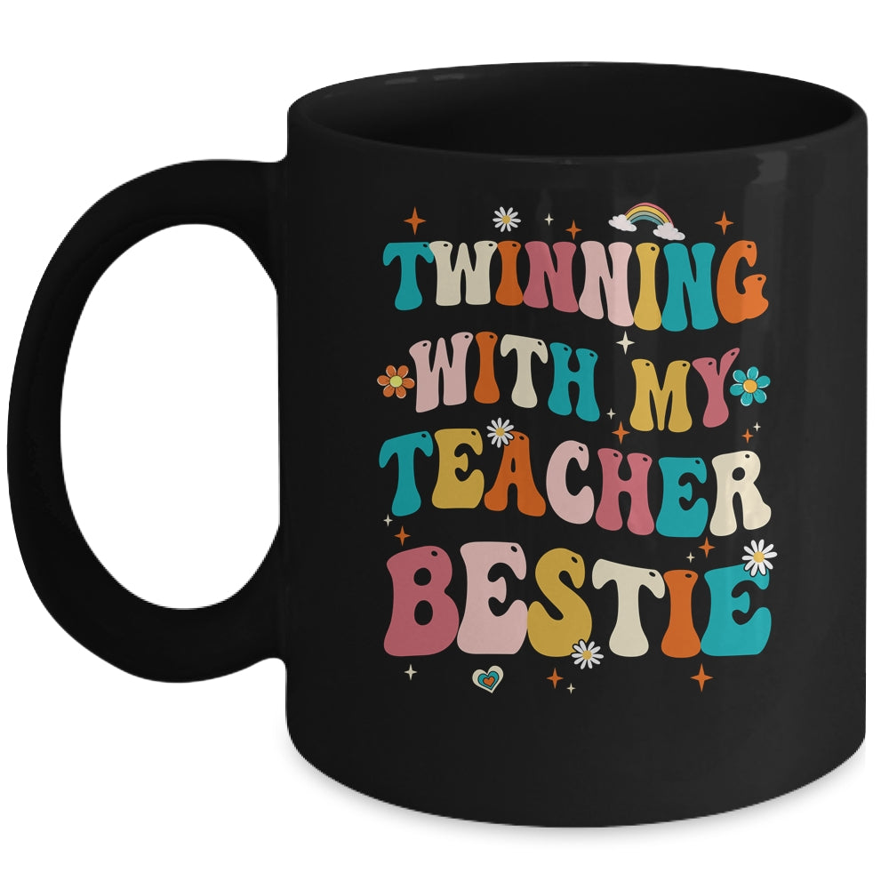 Twinning With My Teacher Bestie Twin Day Matching Teachers Mug | siriusteestore