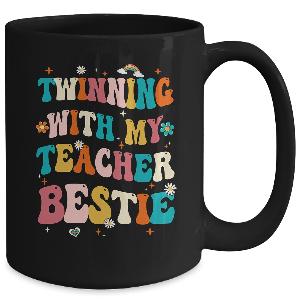 Twinning With My Teacher Bestie Twin Day Matching Teachers Mug | siriusteestore