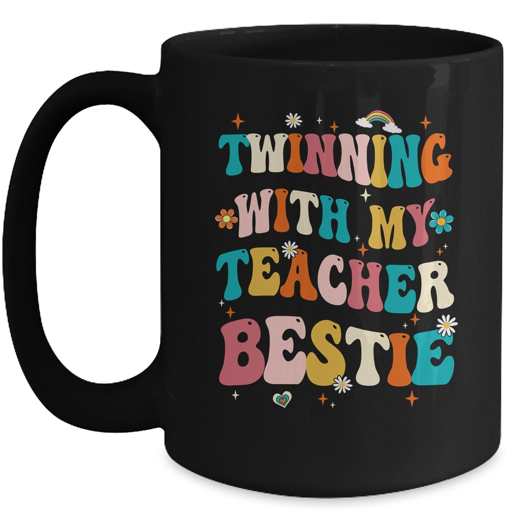 Twinning With My Teacher Bestie Twin Day Matching Teachers Mug | siriusteestore