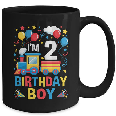 Two 2yr 2nd Kids Boys Girls Train Birthday Boy 2 Years Old Mug | siriusteestore