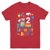 Two 2yr 2nd Kids Boys Girls Train Birthday Boy 2 Years Old Youth Shirt | siriusteestore
