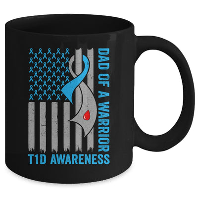 Type 1 Diabetes Awareness T1D Dad Of Warrior Type 1 Diabetic Mug | siriusteestore