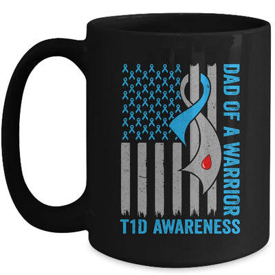 Type 1 Diabetes Awareness T1D Dad Of Warrior Type 1 Diabetic Mug | siriusteestore