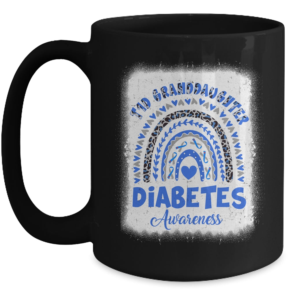 Type 1 Diabetes T1D Granddaughter Diabetes Awareness Rainbow Mug | siriusteestore