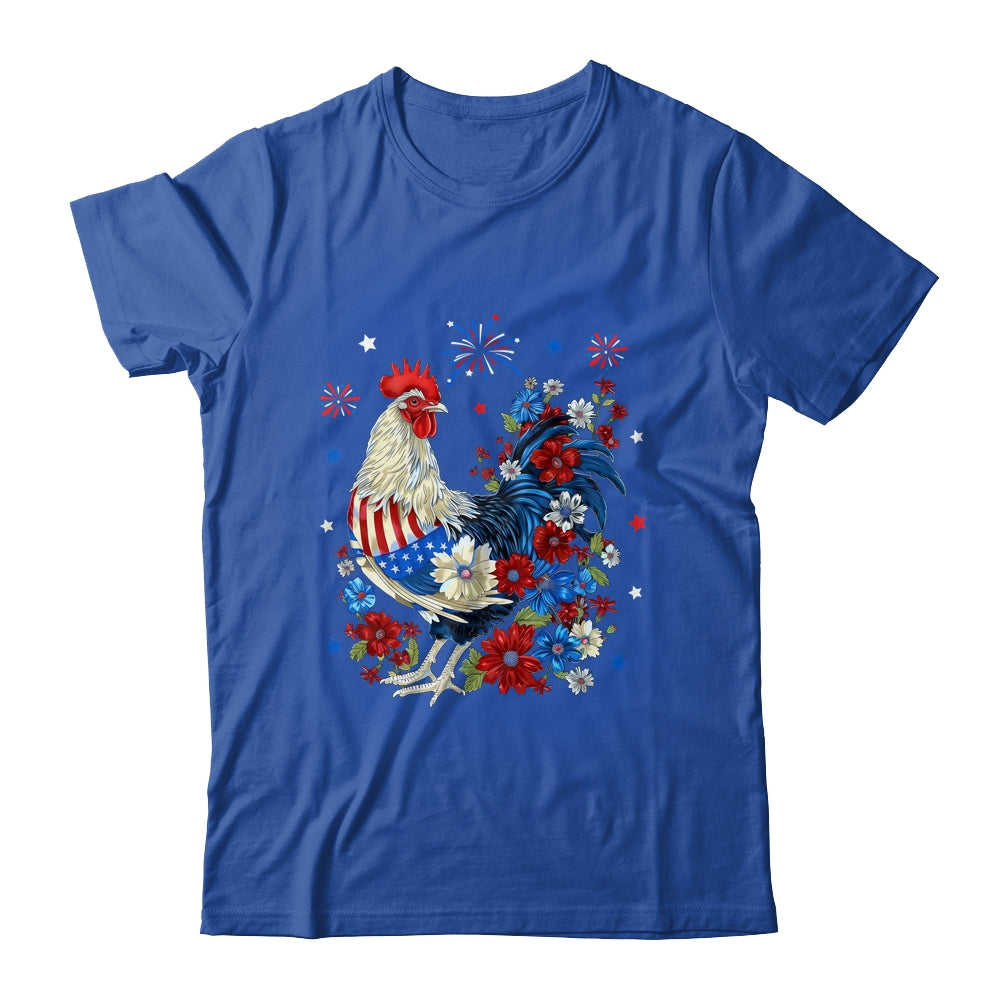 USA American Flag Chicken Lover 4th Of July Patriotic Farmer Shirt & Tank Top | siriusteestore