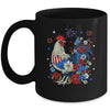 USA American Flag Chicken Lover 4th Of July Patriotic Farmer Mug | siriusteestore