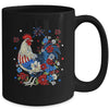 USA American Flag Chicken Lover 4th Of July Patriotic Farmer Mug | siriusteestore