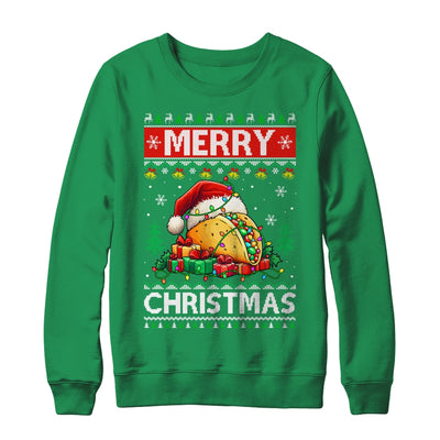 Ugly Christmas Xmas Style Lights Santa Mery Christmas Taco Shirt & Sweatshirt | siriusteestore