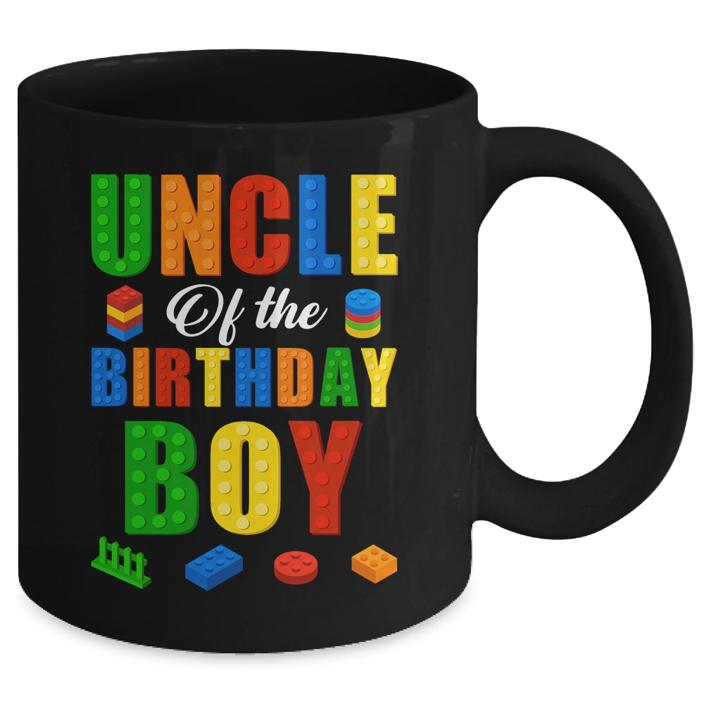 Uncle Birthday Boy Master Builder Building Bricks Blocks Mug | siriusteestore