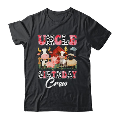 Uncle Birthday Crew Farm Cow Birthday Boy Girl Family Shirt & Hoodie | siriusteestore